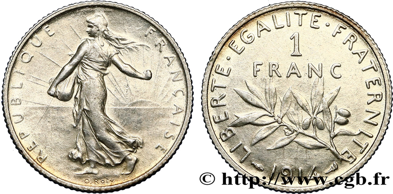 1 franc Semeuse 1914 Paris F.217/19 BB52 