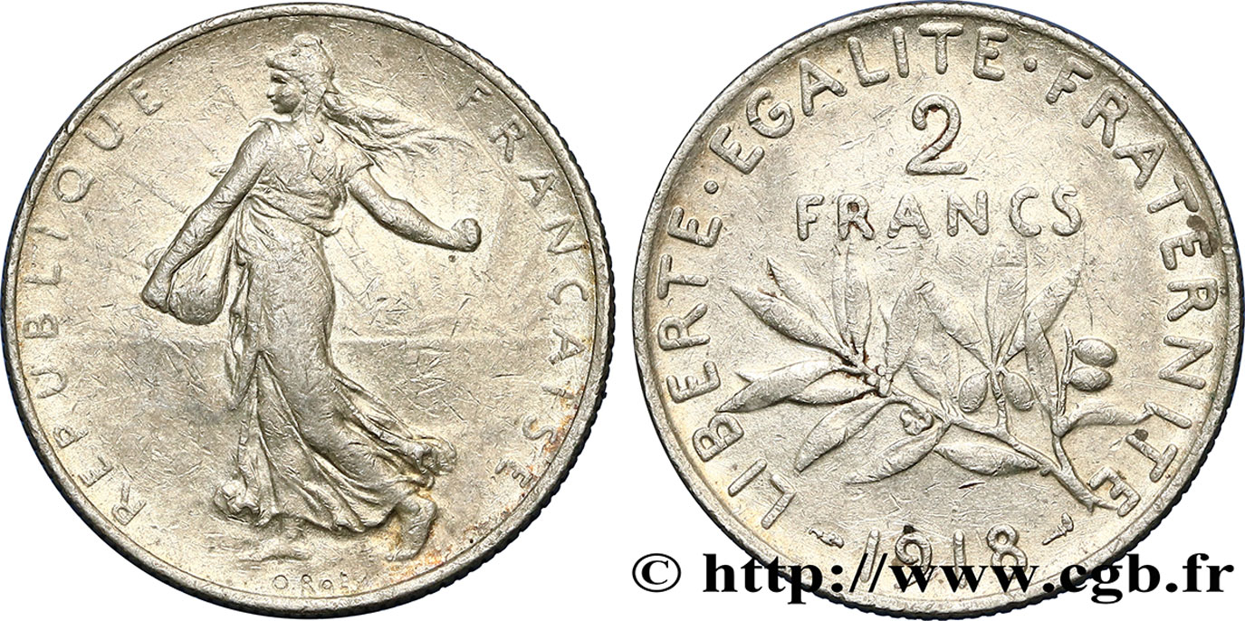 2 francs Semeuse 1919  F.266/20 SS45 