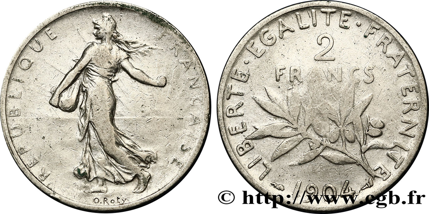 2 francs Semeuse 1904  F.266/8 BC20 