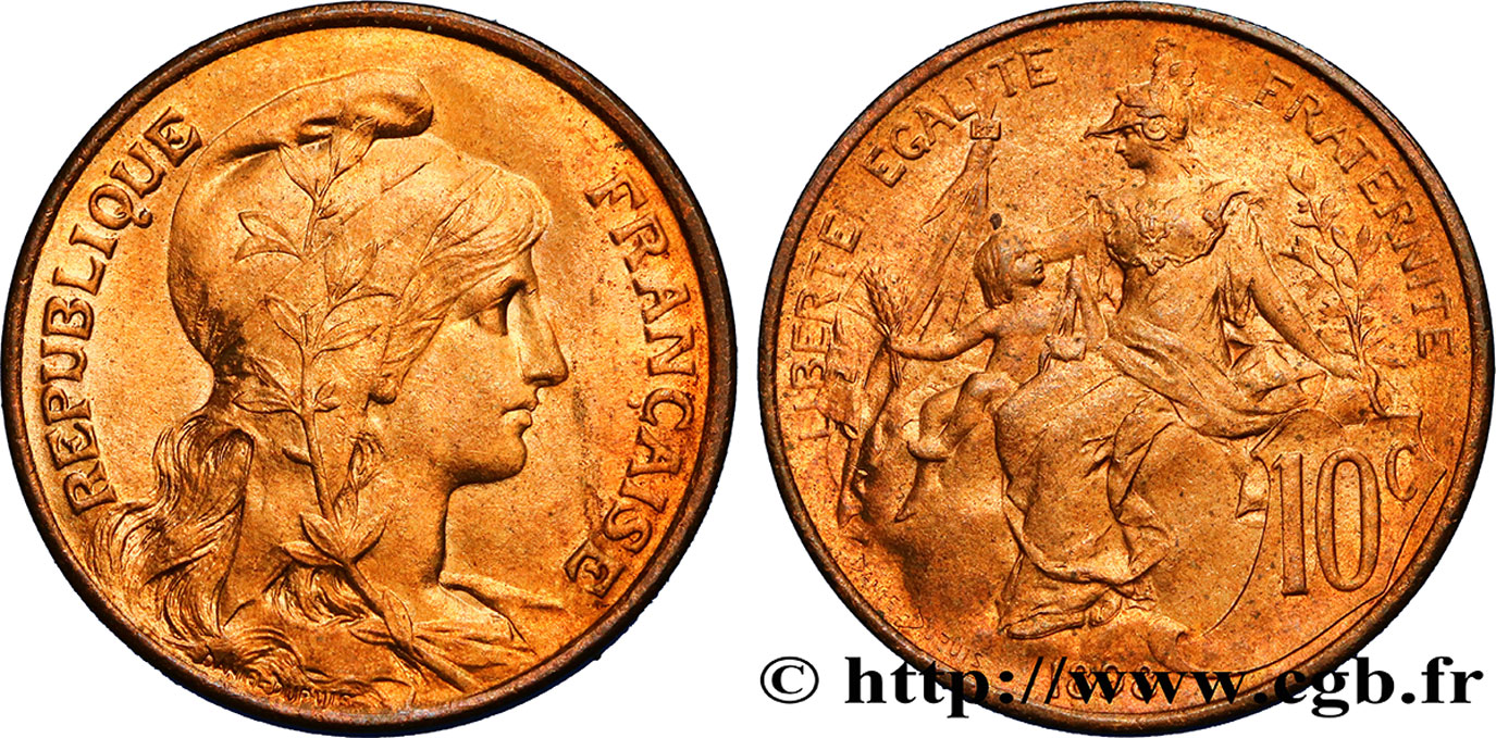 10 centimes Daniel-Dupuis 1898  F.136/5 SPL62 
