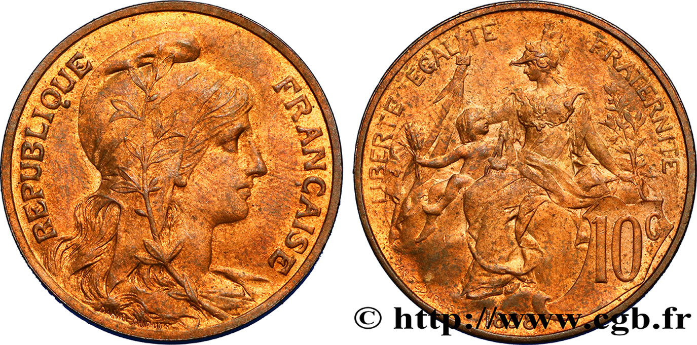 10 centimes Daniel-Dupuis 1898  F.136/5 AU55 