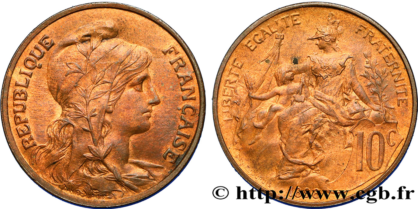 10 centimes Daniel-Dupuis 1898  F.136/5 TTB50 