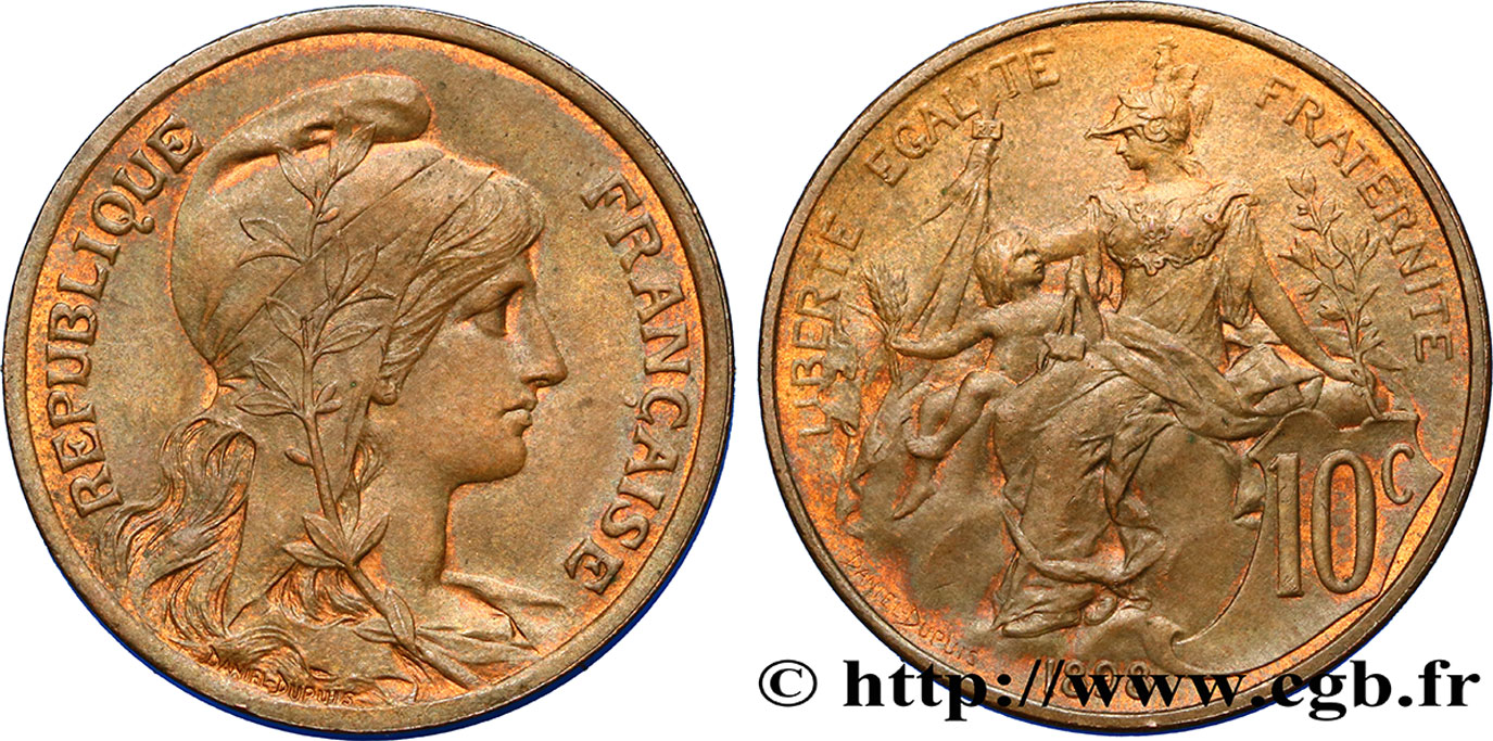 10 centimes Daniel-Dupuis 1898  F.136/5 BB40 