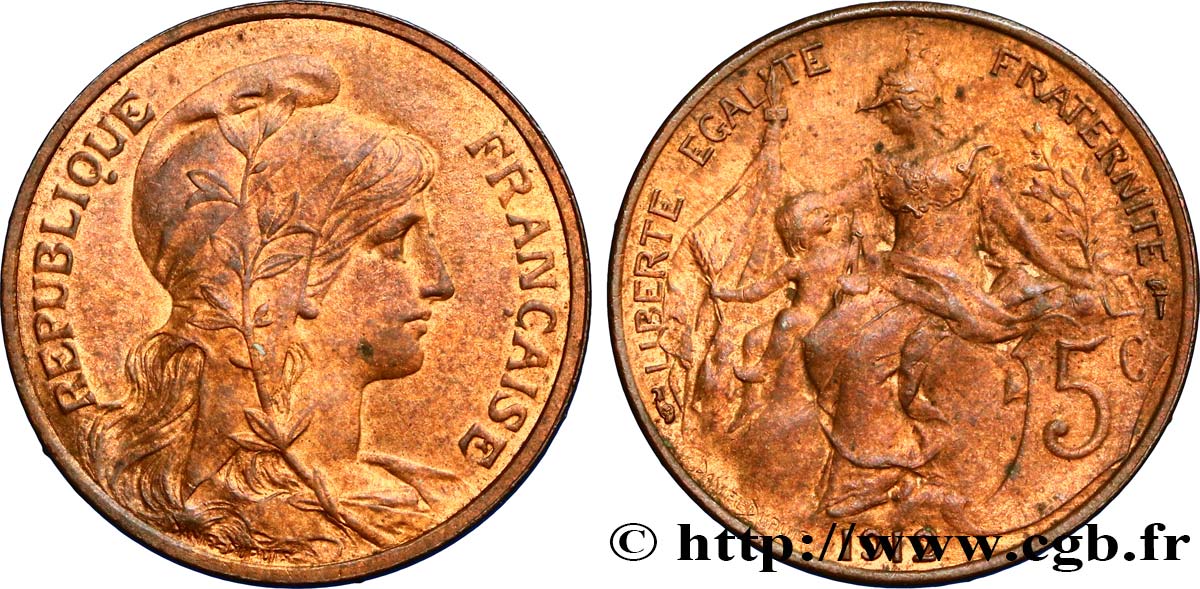 5 centimes Daniel-Dupuis 1912  F.119/24 SUP58 