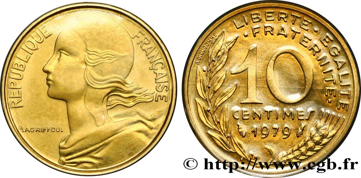 10 centimes Marianne 1979 Pessac F.144/19 MS68 