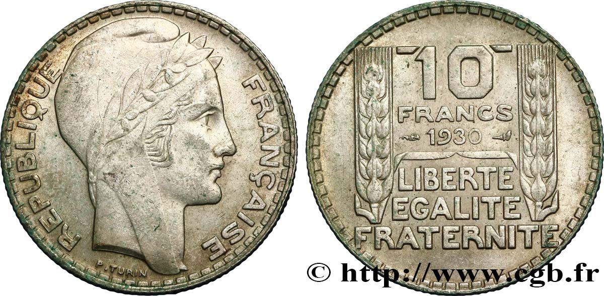 10 francs Turin 1930  F.360/3 TTB50 