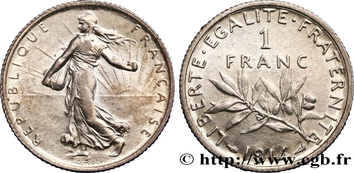 1 franc Semeuse 1914 Paris F.217/19 BB52 