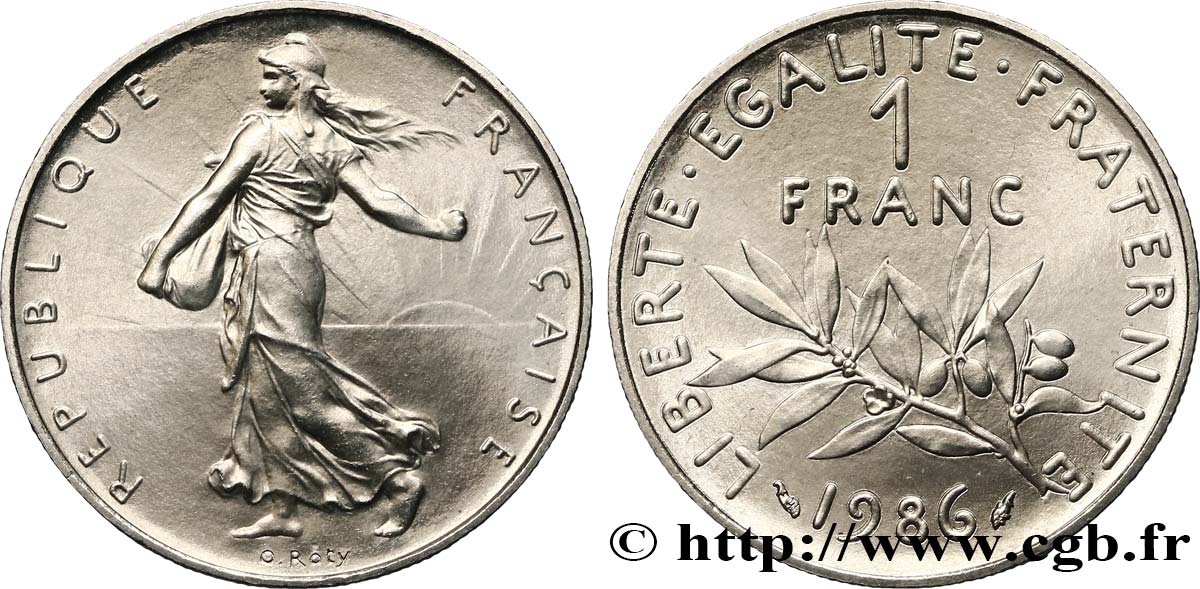 1 franc Semeuse, nickel 1986 Pessac F.226/31 FDC68 