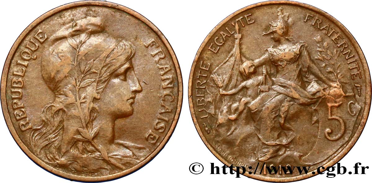 5 centimes Daniel-Dupuis 1912  F.119/24 XF48 