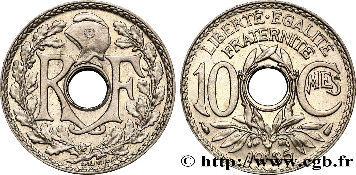 10 centimes Lindauer 1935  F.138/22 VZ62 