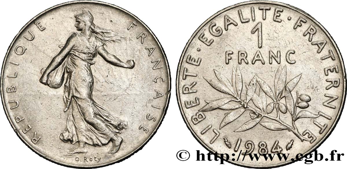 1 franc Semeuse, nickel 1984 Pessac F.226/29 BB45 