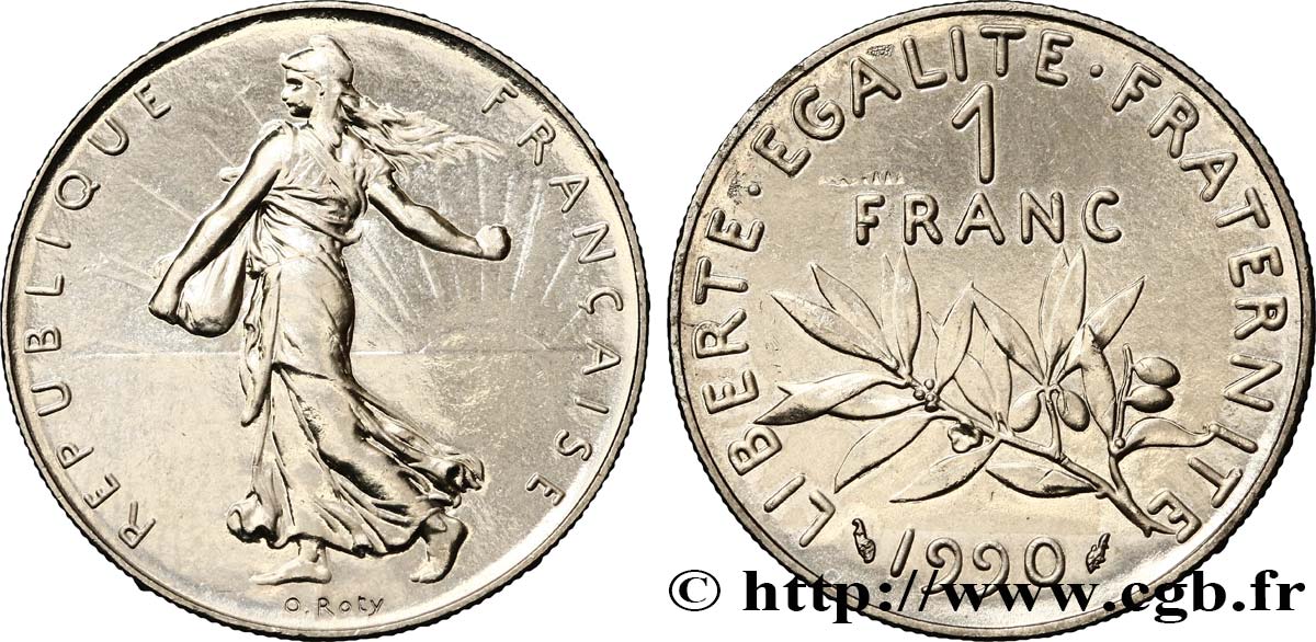 1 franc Semeuse, nickel 1990 Pessac F.226/35 SPL62 