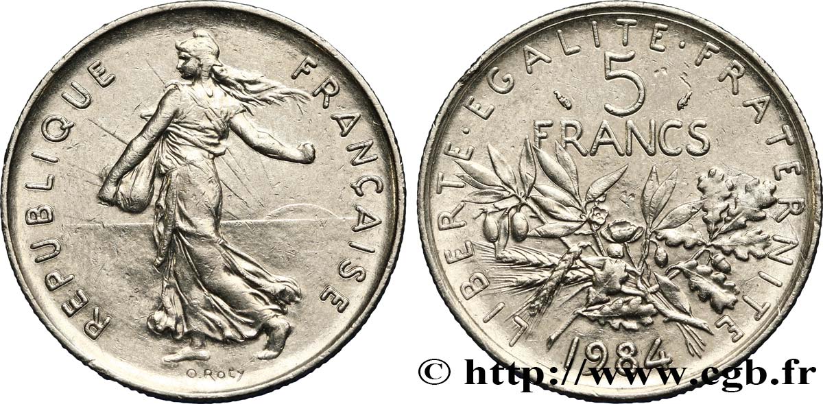 5 francs Semeuse, nickel 1984 Pessac F.341/16 TTB45 