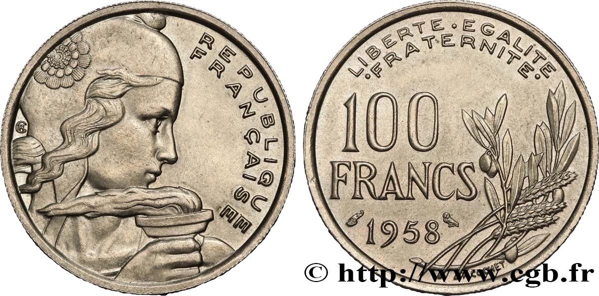 100 francs Cochet, chouette 1958  F.450/13 SUP58 