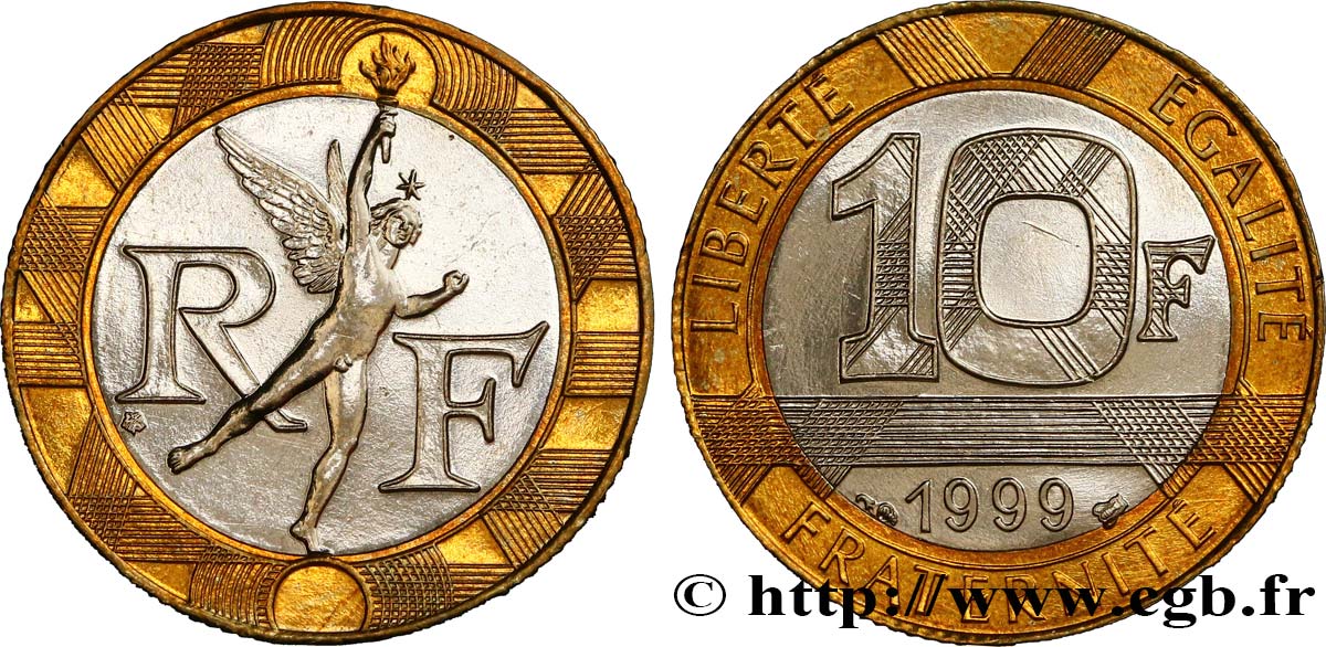 10 francs Génie de la Bastille 1999 Pessac F.375/16 VZ62 