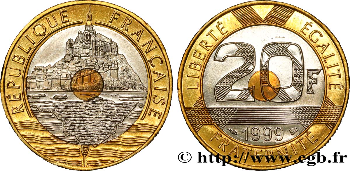 20 francs Mont Saint-Michel 1999 Pessac F.403/15 SUP60 