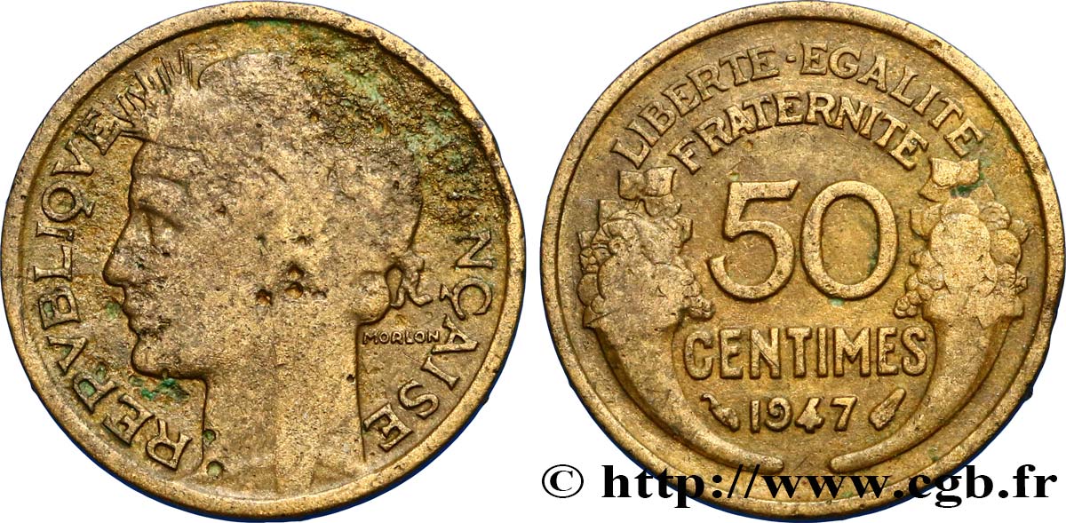 50 centimes Morlon 1947 Paris F.192/19 VG10 