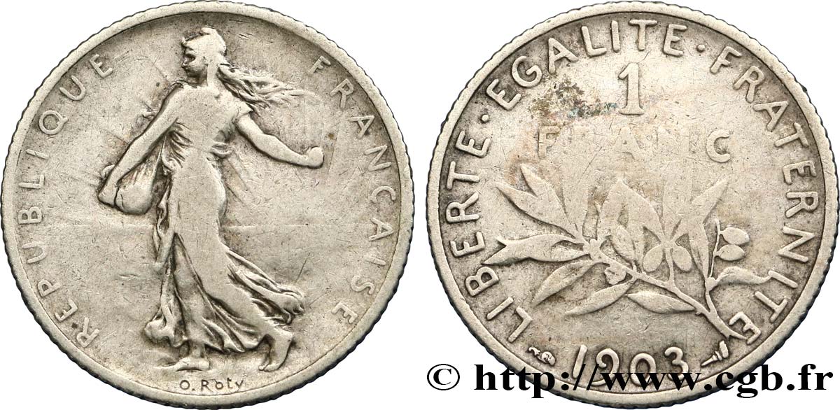 1 franc Semeuse 1903  F.217/8 BC18 