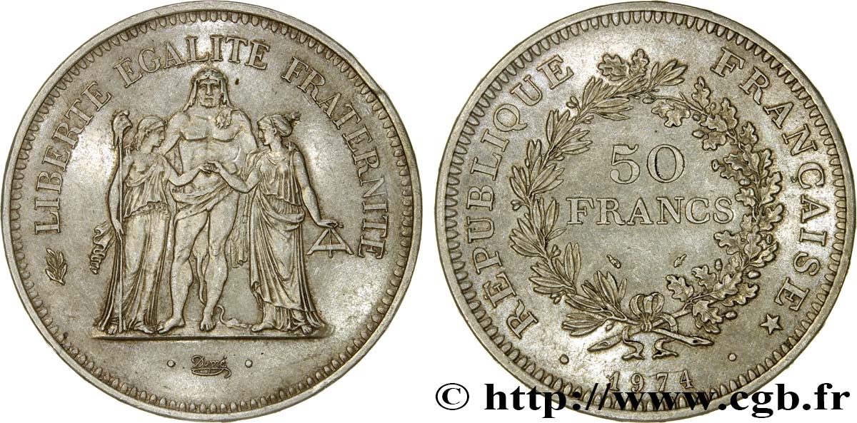 50 francs Hercule 1974  F.427/2 TTB 