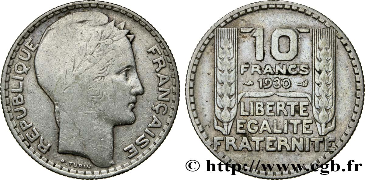 10 francs Turin 1930  F.360/3 SS45 