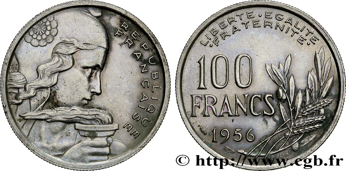 100 francs Cochet 1956  F.450/8 TTB45 