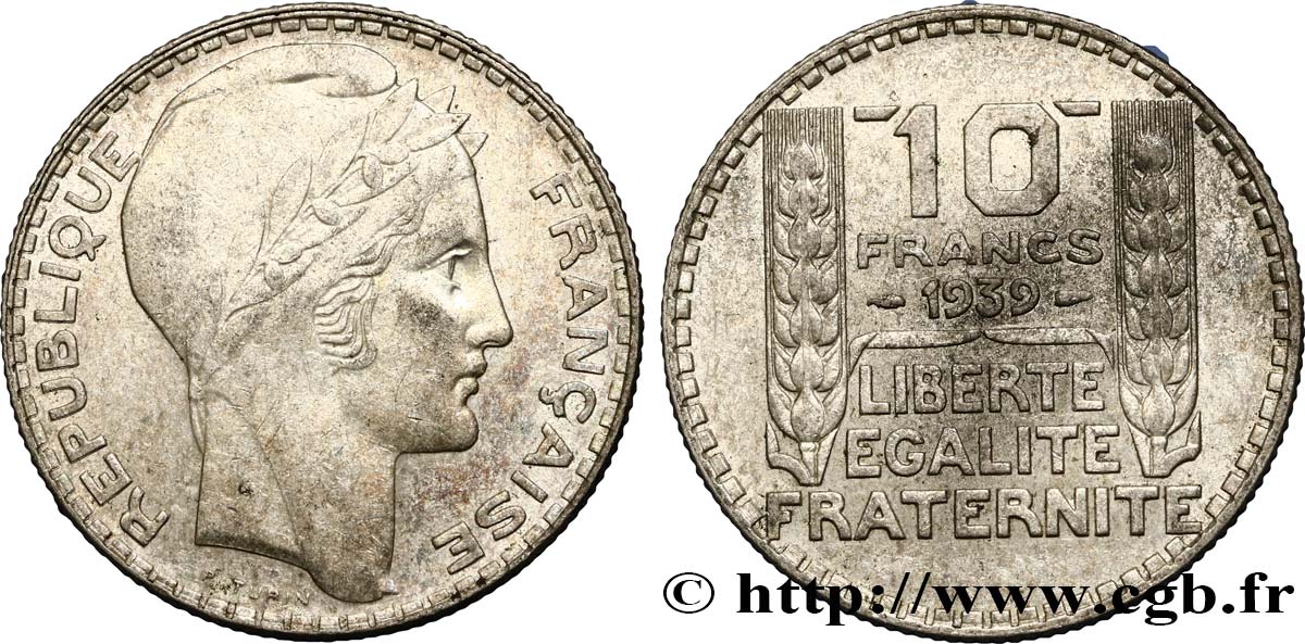 10 francs Turin 1939  F.360/10 TTB45 