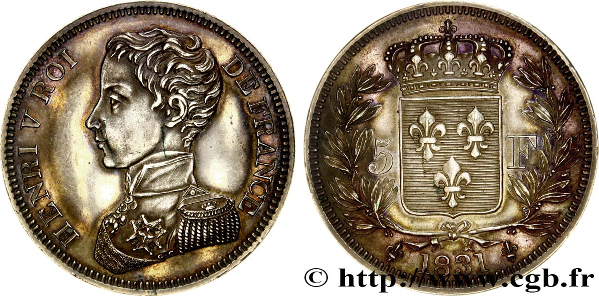 5 Francs 1831  VG.2690  EBC58 