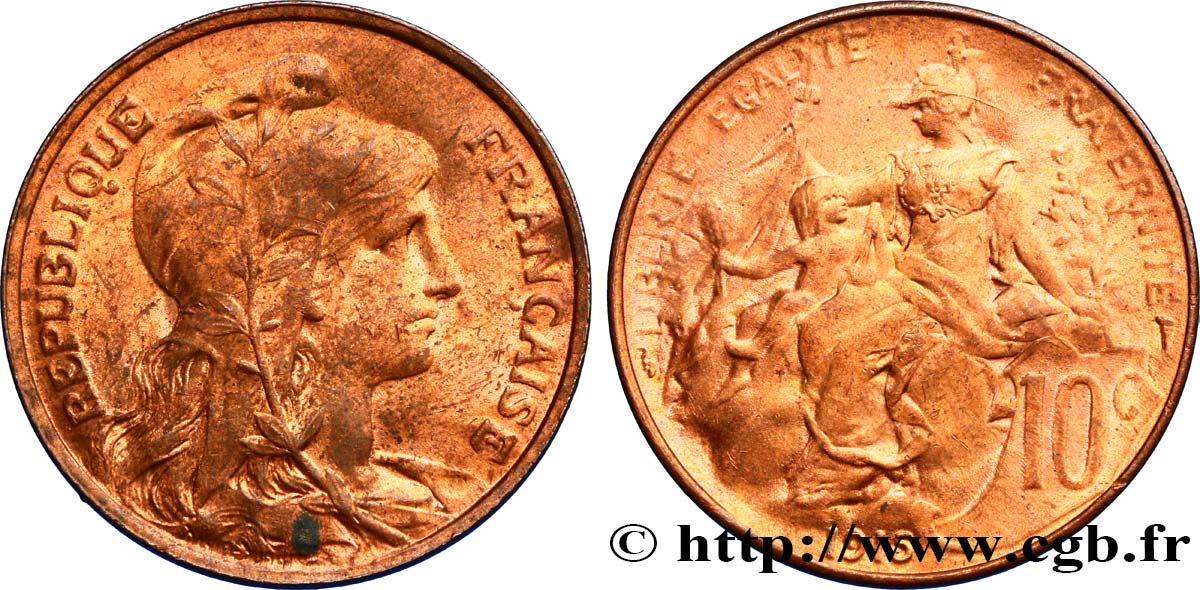 10 centimes Daniel-Dupuis 1915  F.136/24 SUP58 