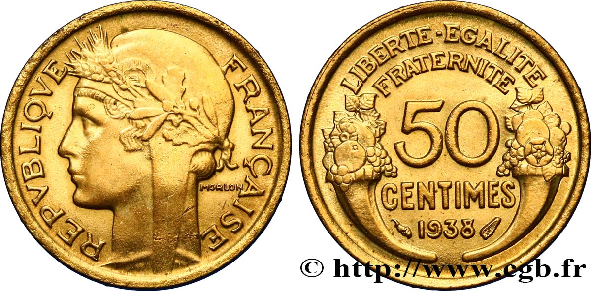 50 centimes Morlon 1938  F.192/14 AU 