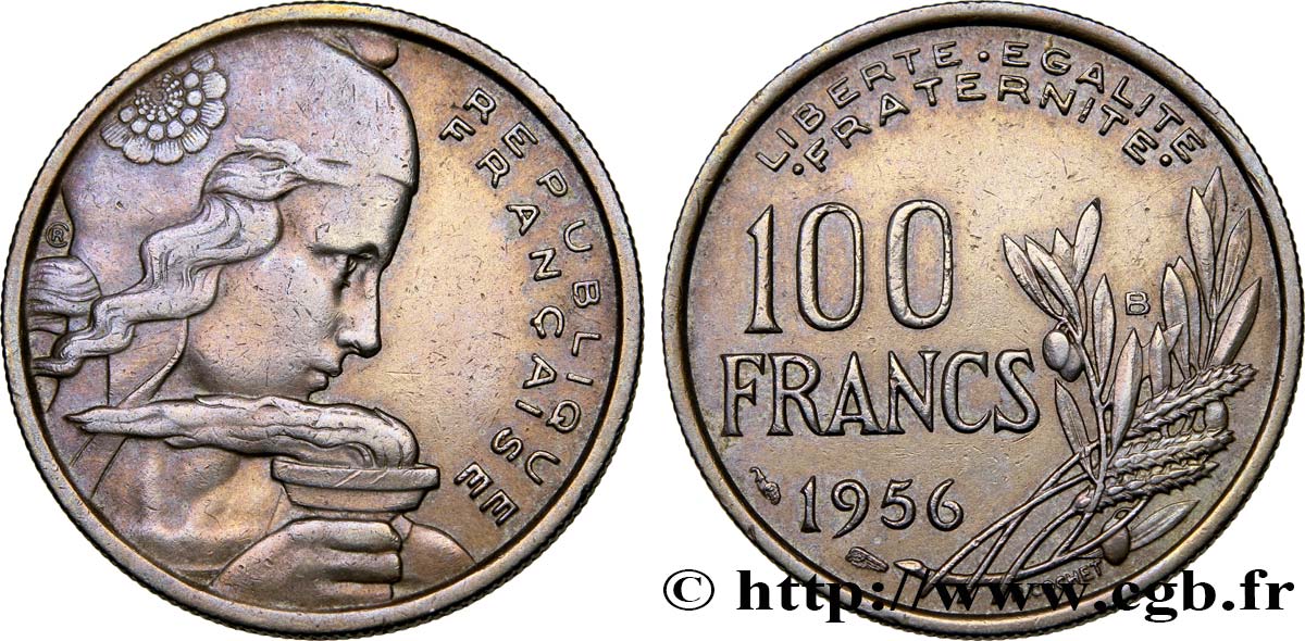 100 francs Cochet 1956 Beaumont-le-Roger F.450/9 BB45 
