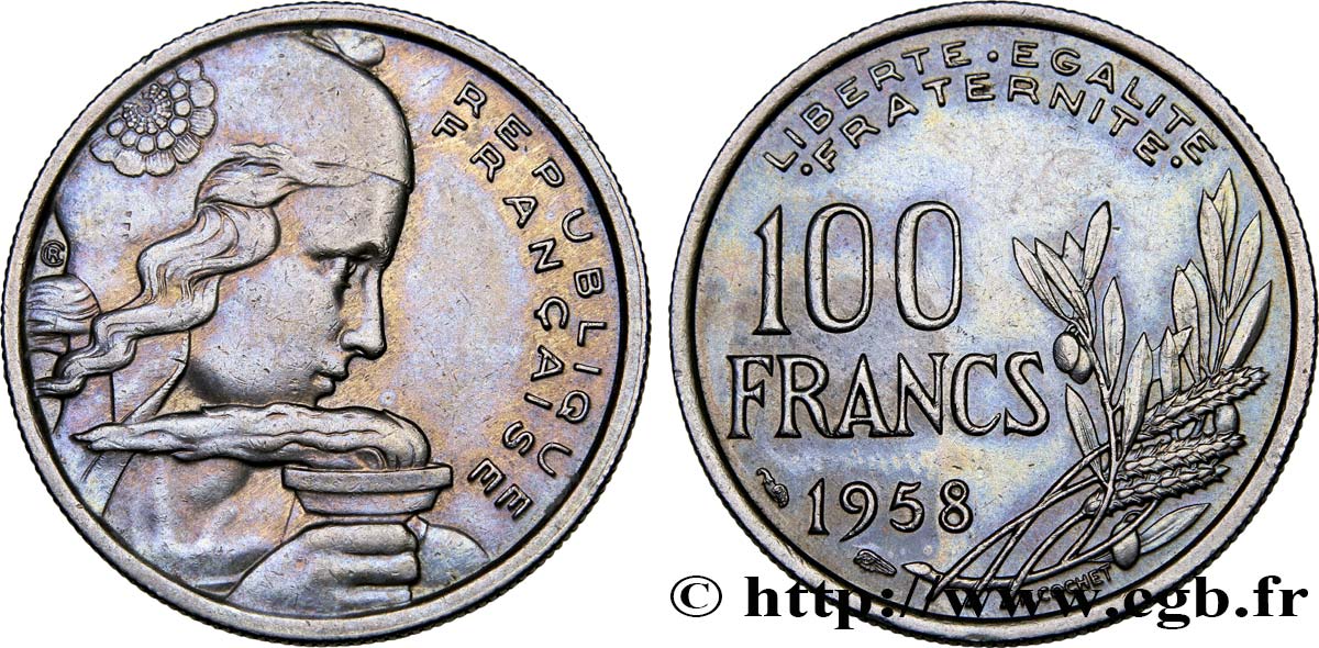 100 francs Cochet 1958  F.450/12 SS50 