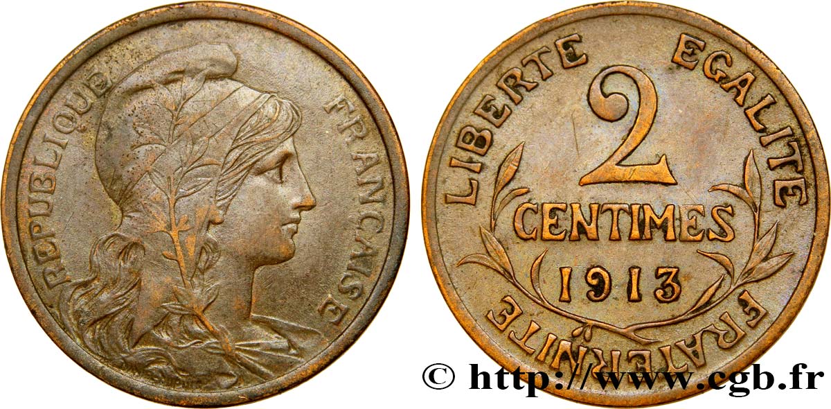 2 centimes Daniel-Dupuis 1913 Paris F.110/16 SS48 