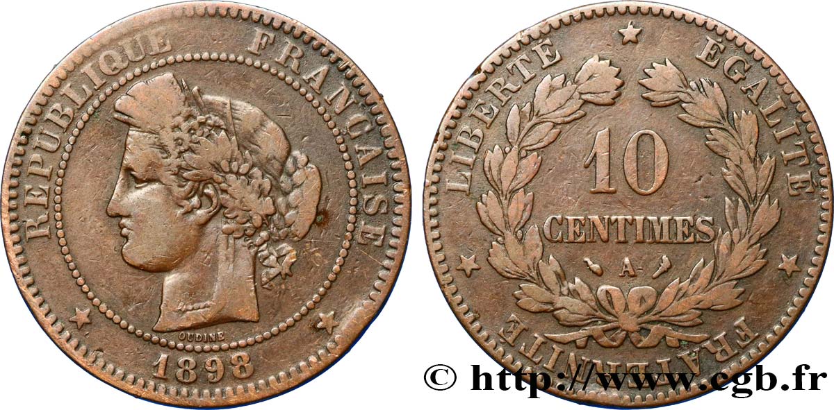 10 centimes Cérès 1898 Paris F.135/45 S25 