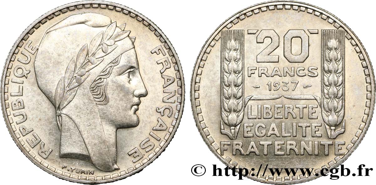 20 francs Turin 1937  F.400/8 BB45 