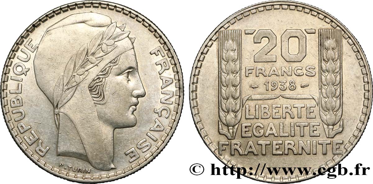 20 francs Turin 1938  F.400/9 MBC45 