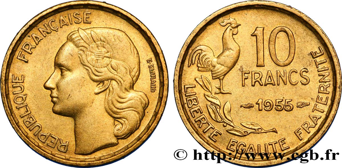 10 francs Guiraud 1955  F.363/12 MBC50 