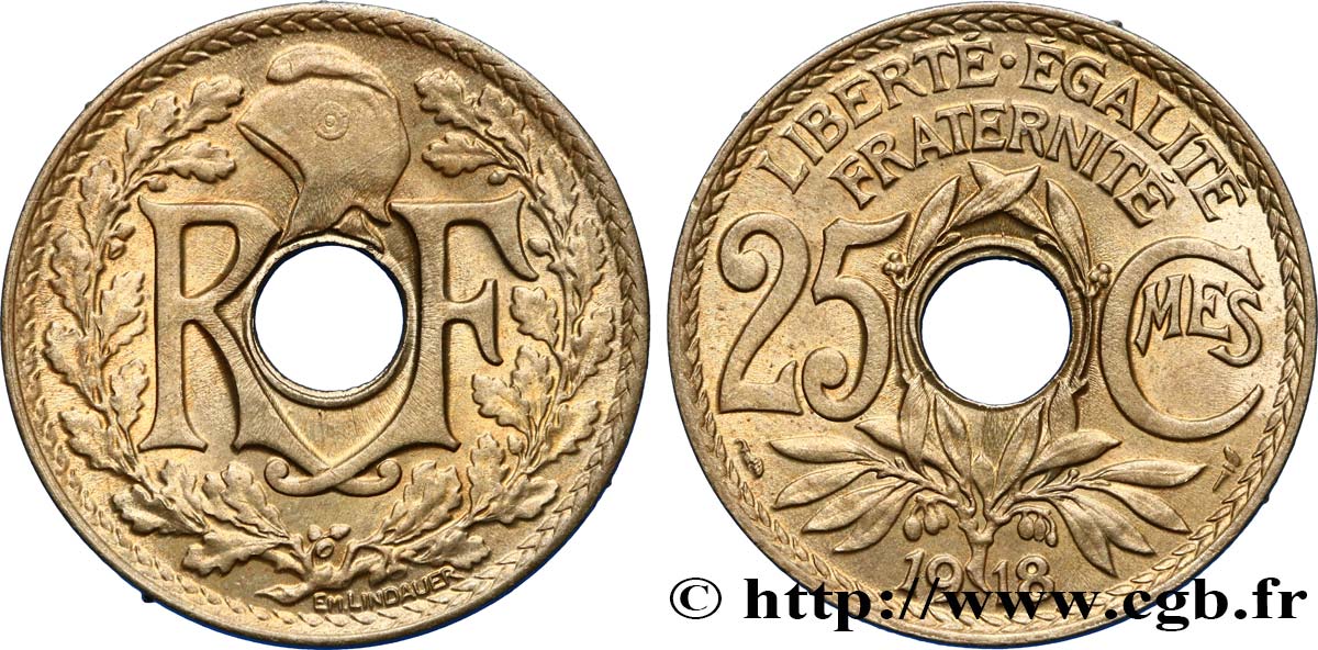 25 centimes Lindauer 1918  F.171/2 SUP55 