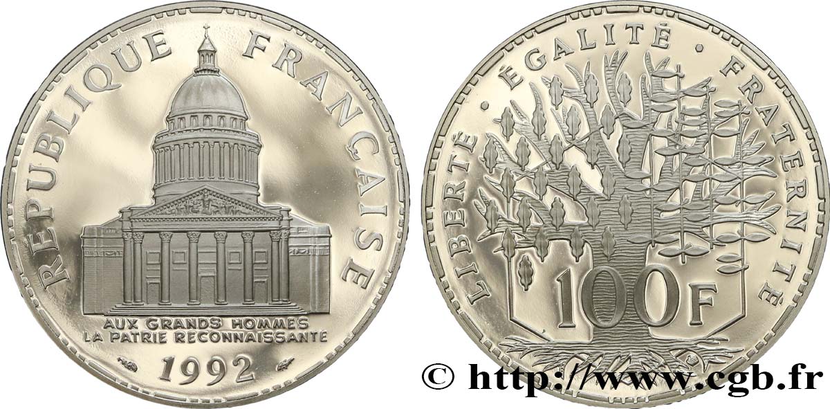100 francs Panthéon 1992  F.451/13 FDC 