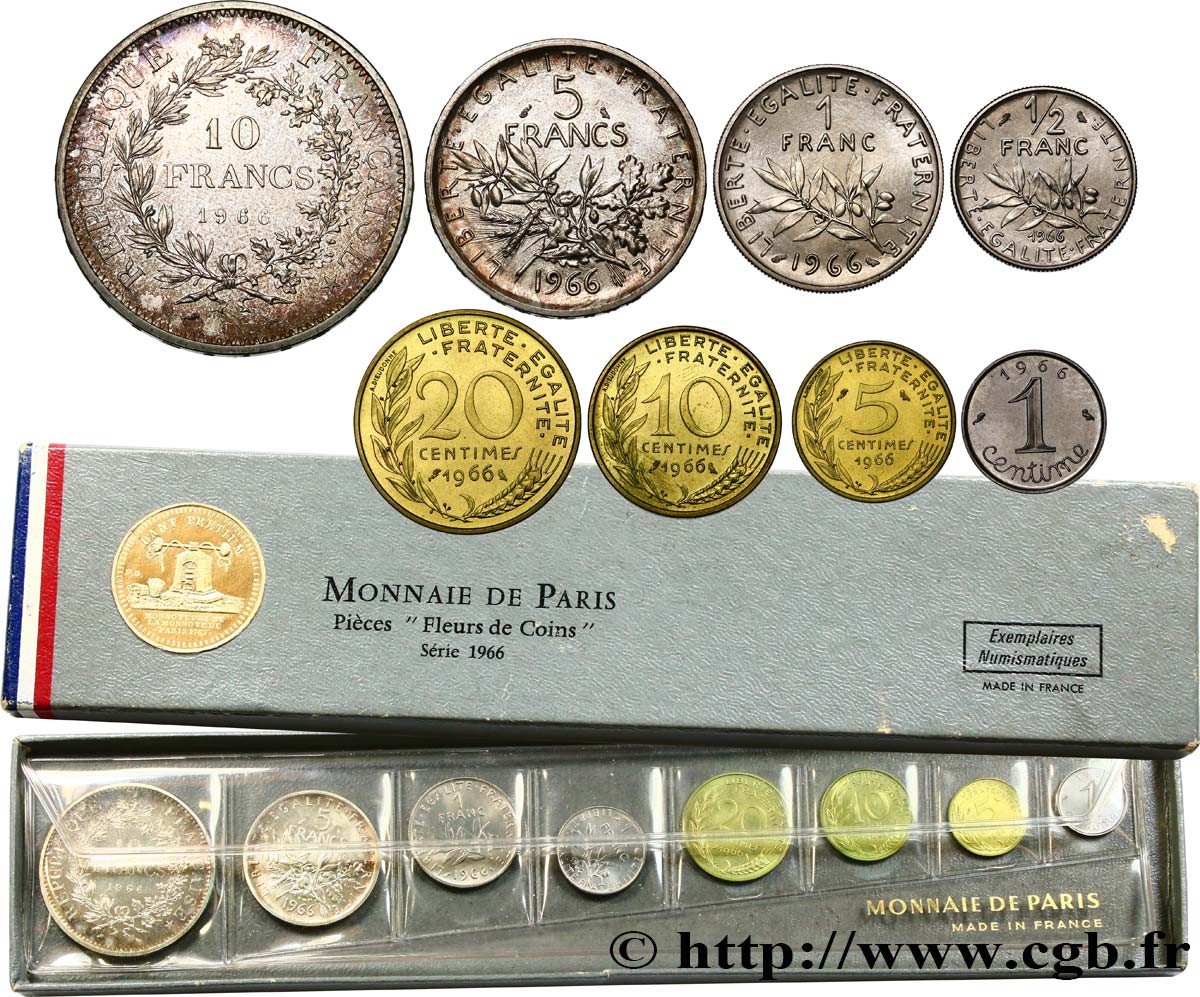 Boîte Fleur de Coins 1966 Paris F.5000/4 MS 