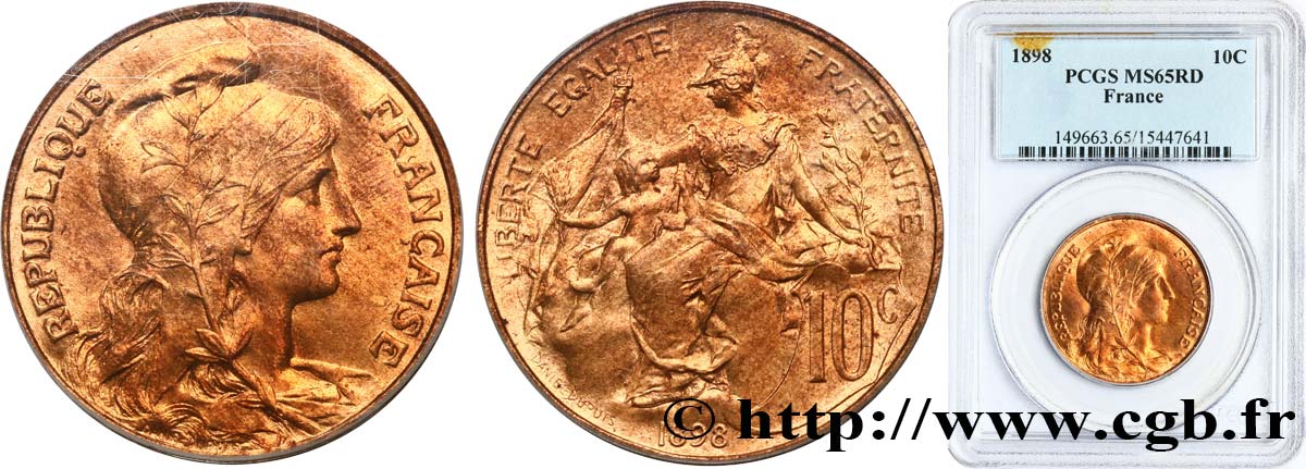 10 centimes Daniel-Dupuis 1898  F.136/5 MS65 PCGS