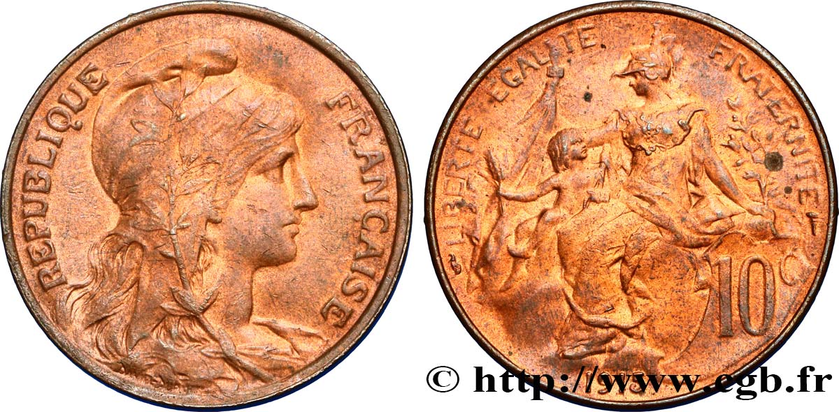 10 centimes Daniel-Dupuis 1915  F.136/24 SUP58 