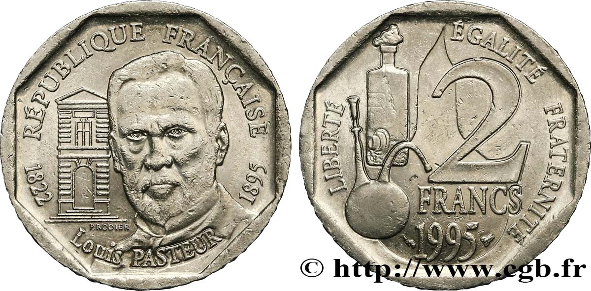 2 francs Louis Pasteur 1995  F.274/2 VZ60 