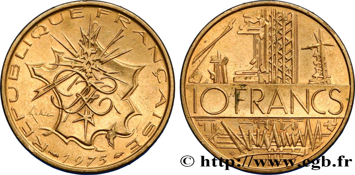 10 francs Mathieu 1975 Pessac F.365/3 SPL62 
