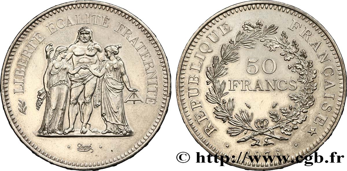 50 francs Hercule 1976  F.427/4 SUP 