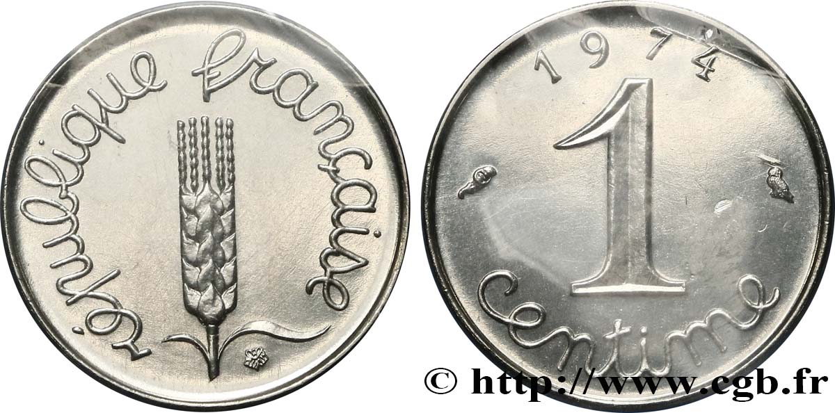 1 centime Épi 1974 Pessac F.106/25 SPL63 