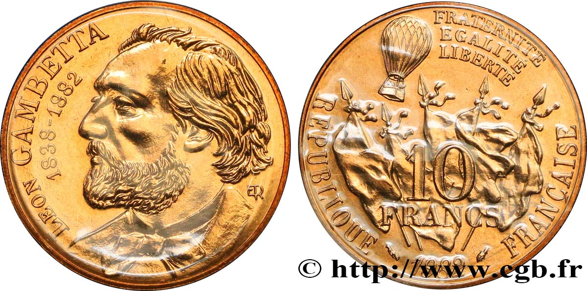 10 francs Gambetta 1982  F.366/2 MS68 