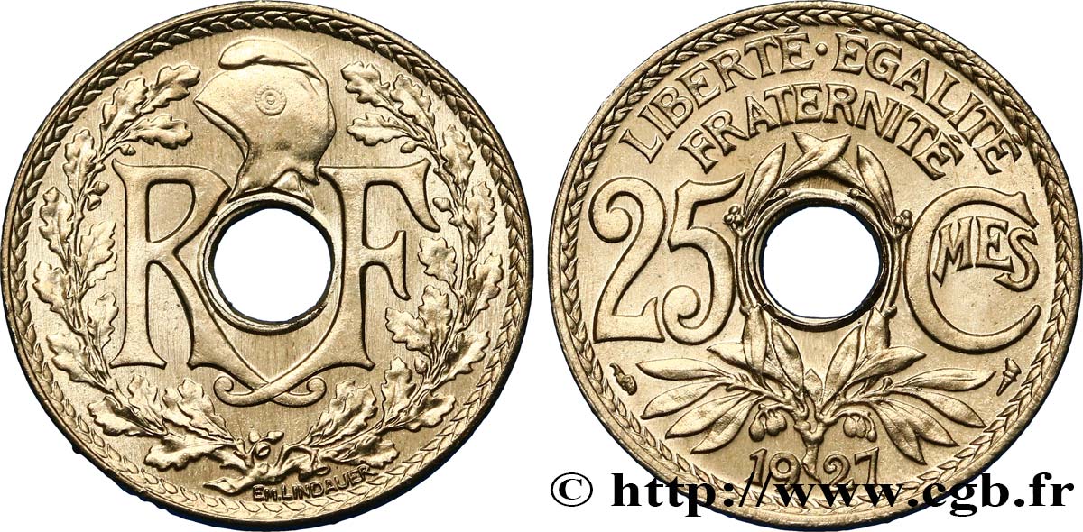 25 centimes Lindauer 1927  F.171/11 SPL64 