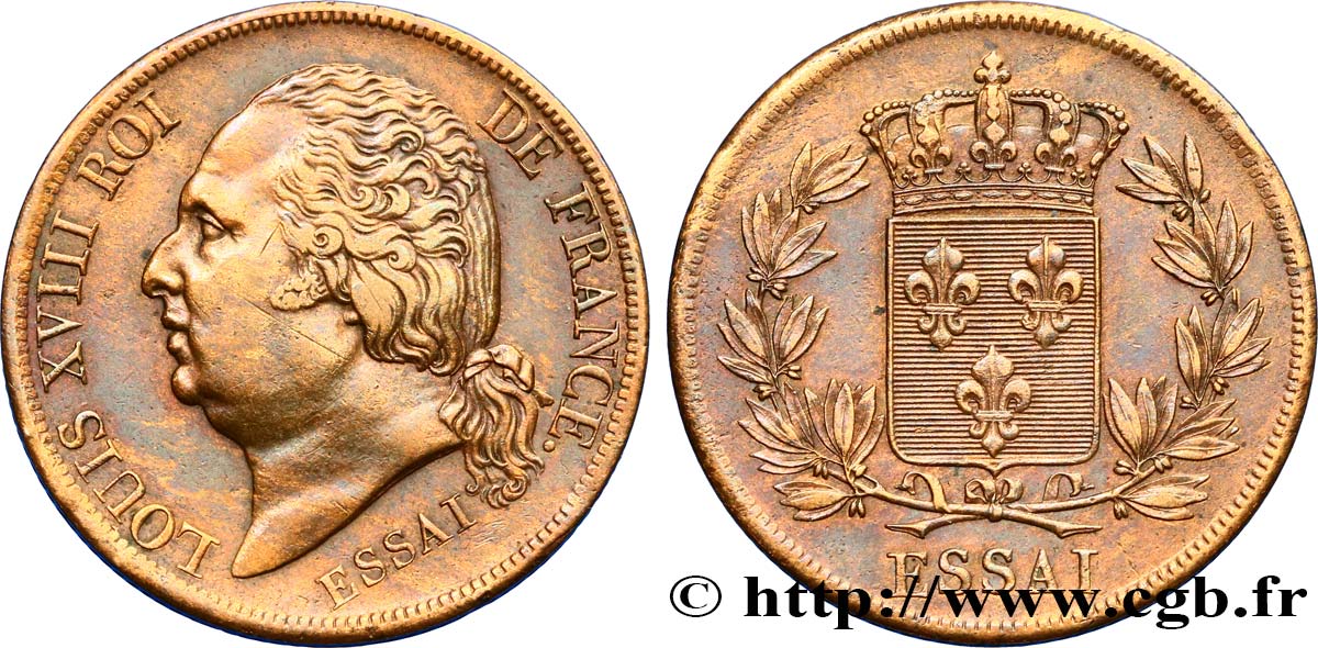 Essai de 5 centimes en bronze, sans indication de la valeur faciale n.d. Paris VG.2535  SUP55 