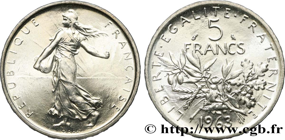 Valeur Piece De 5 Francs En Argent 1963