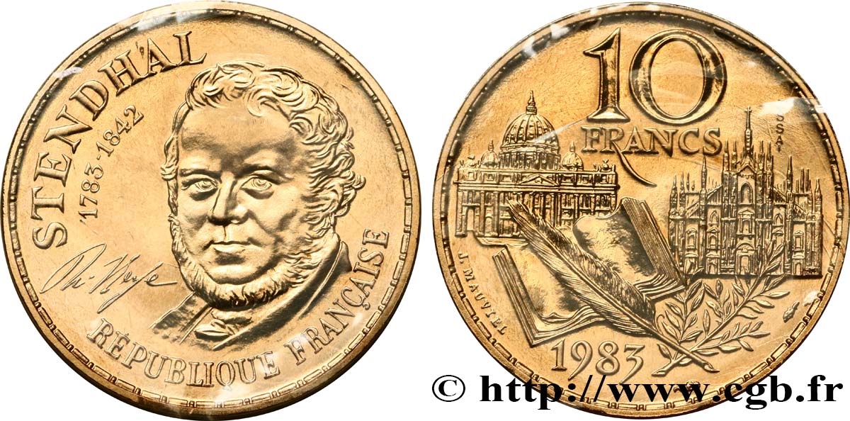 Essai de 10 francs Stendhal 1983 Pessac F.368/1 ST 